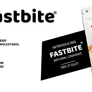 Fastbite Natural Premium Whole Cashews | Whole Crunchy Cashew | Premium Kaju nuts Dry Fruit | Nutritious & Delicious | Gluten Free & Plant-based Protein | Best value pack | 200 gm