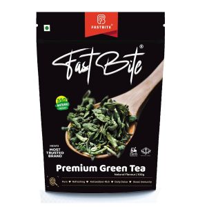 Fastbite Premium Green Tea Loose Leaf | Pure, Refreshing, Antioxidant-Rich, The Perfect Daily Detox Naturally | 100 gm