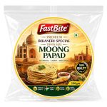 Fastbite Snack Break Premium Bikaneri Moong Papad 200g | Crispy & Crunchy Papad | Ready to Roast or Fry | Traditional Indian Snack | No Preservatives | Protein-Rich Moong Dal Papad