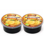 Fastbite Appalam Papad Plain Flavor 400g (200g x 2) Combo | South Indian Urad Dal Papad | Crispy Traditional Papad for Meals | Ready to Fry, Roast & Microwave Snack